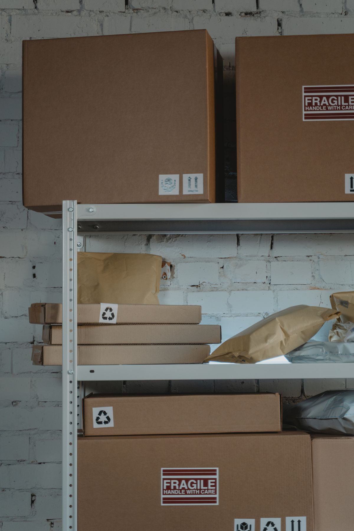 Packed parcels ready for shipment